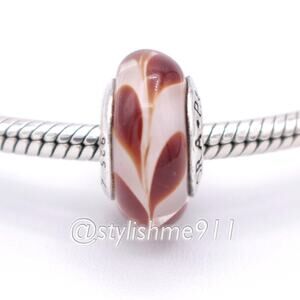 Authentic PANDORA Brown Swirl Charm